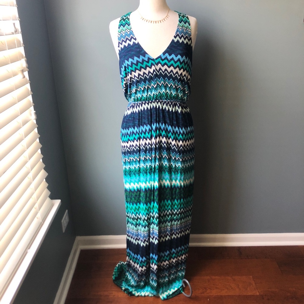 Anthropologie The Addison Story Zigzag Maxi Dress